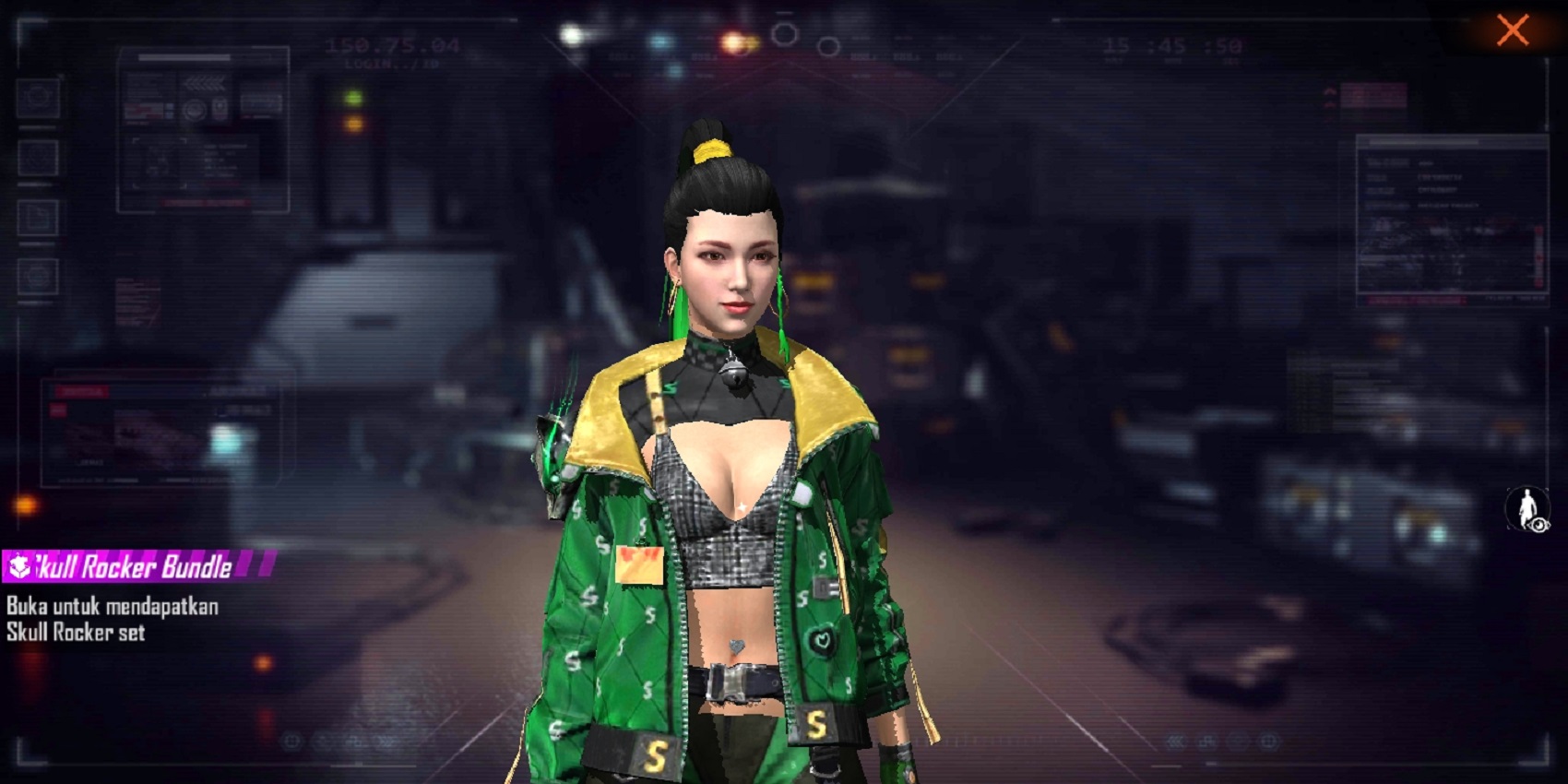 Cara Mendapatkan Bundle Skull Rocker Max Free Fire (FF)