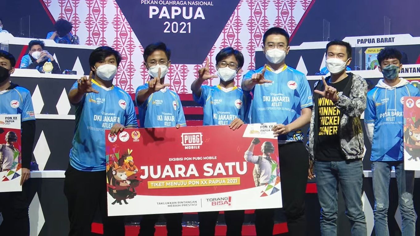 Tim DKI Jakarta Juara Grand Final PUBG Mobile PON XX Papua 2021