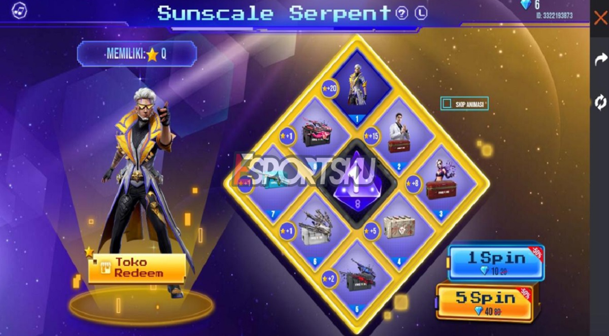Cara Mendapatkan Bundle Sunscale Serpent Free Fire (FF)