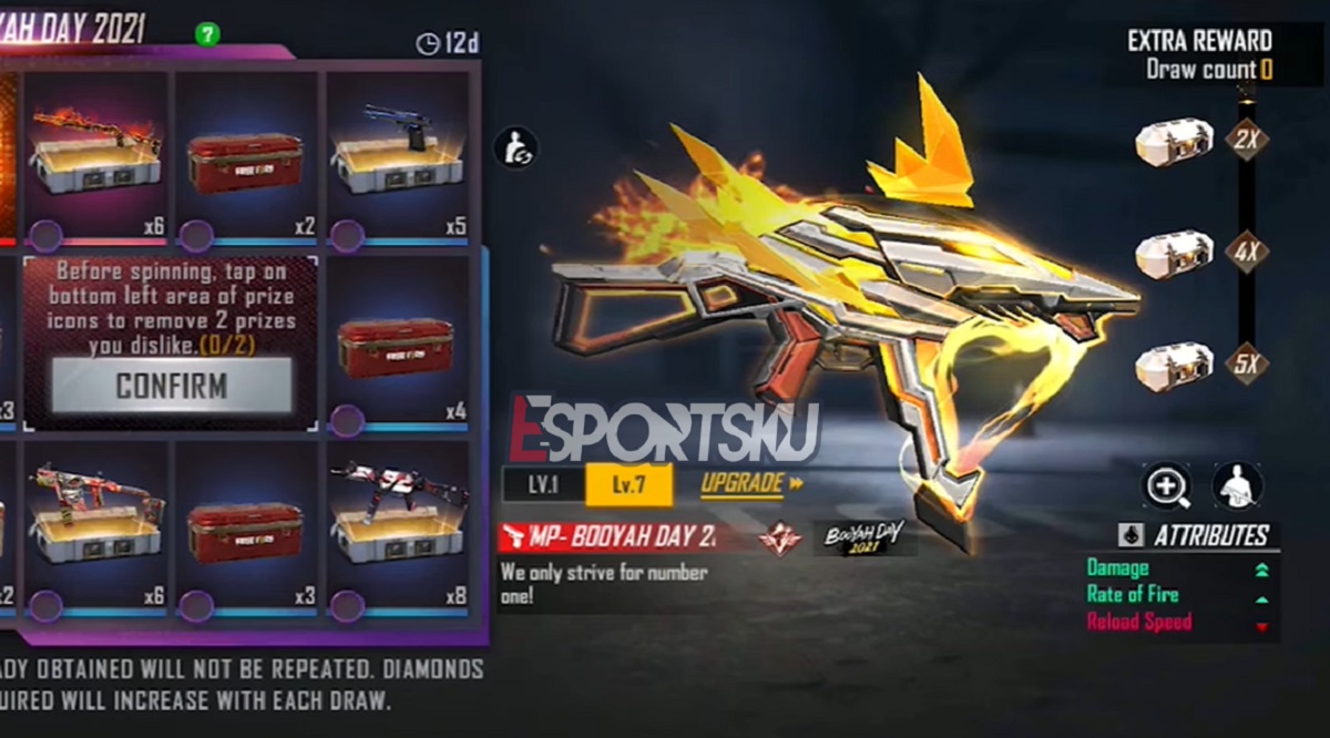 Cara Mendapatkan Skin UMP Booyah Day 2021 Free Fire (FF)