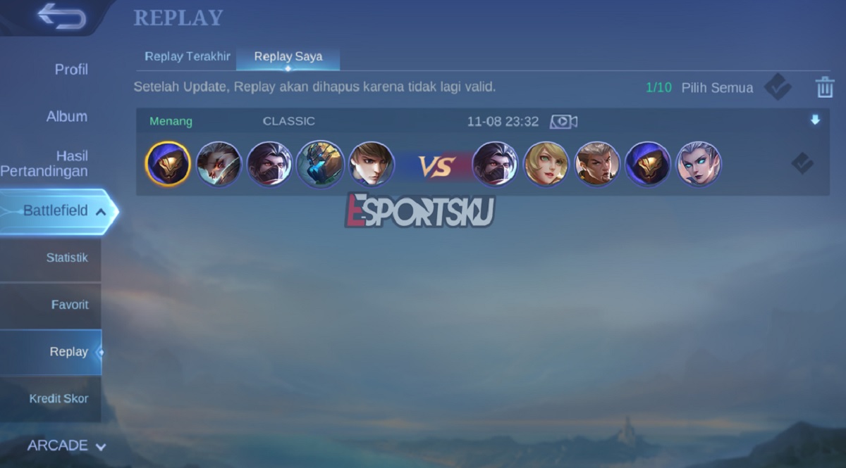 Cara Menyimpan Video Mobile Legends (ML) Tanpa Aplikasi
