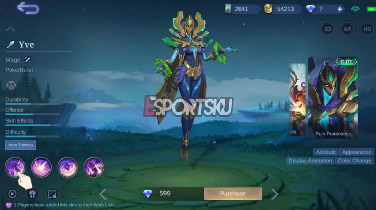 Cara Dapat Skin Yve Gratis di Mobile Legends (ML)