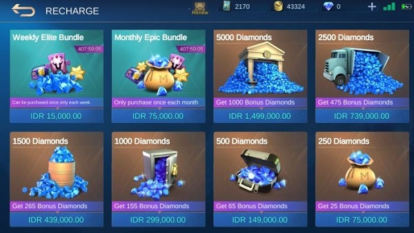 How to change currency from USD to PHP and why is there no weekly/monthly  bundles? : r/MobileLegendsGame