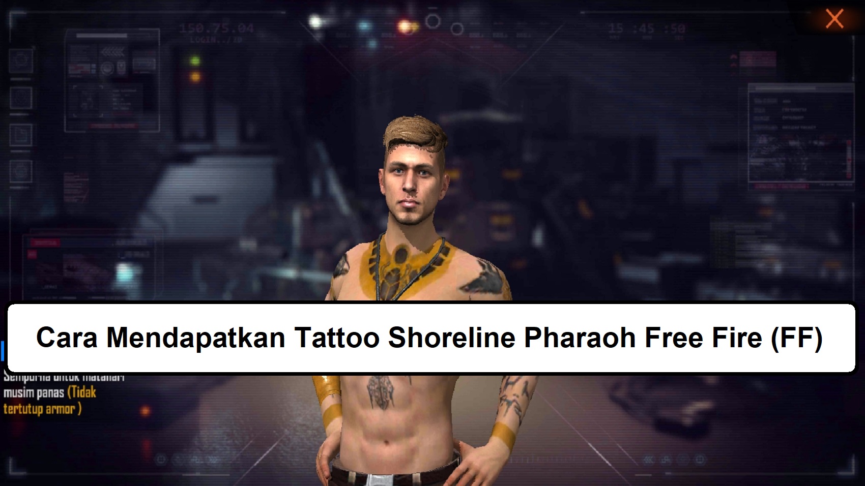 Cara Mendapatkan Tattoo Shoreline Pharaoh Free Fire (FF)