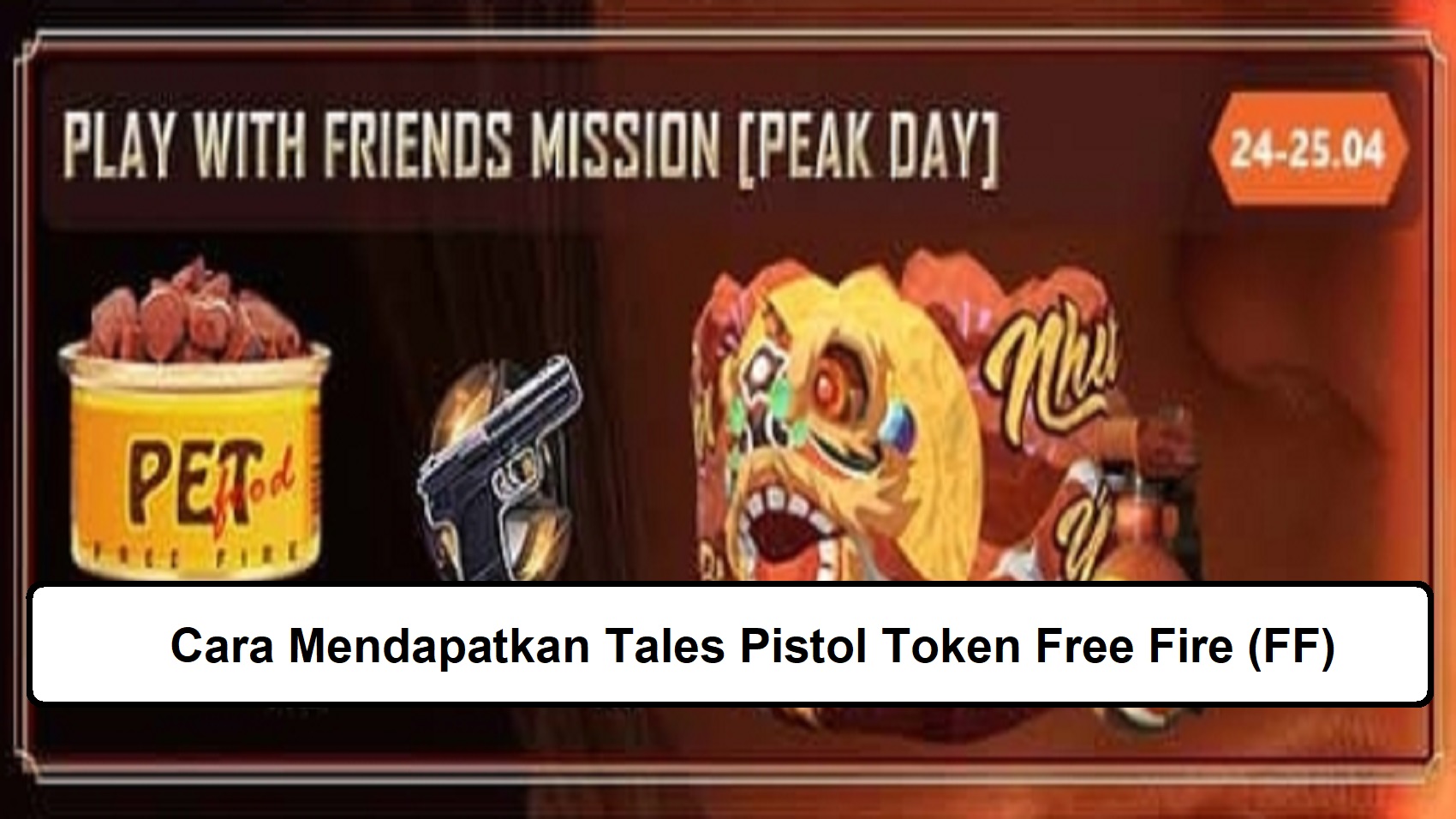 Cara Mendapatkan Tales Pistol Token Free Fire (FF)