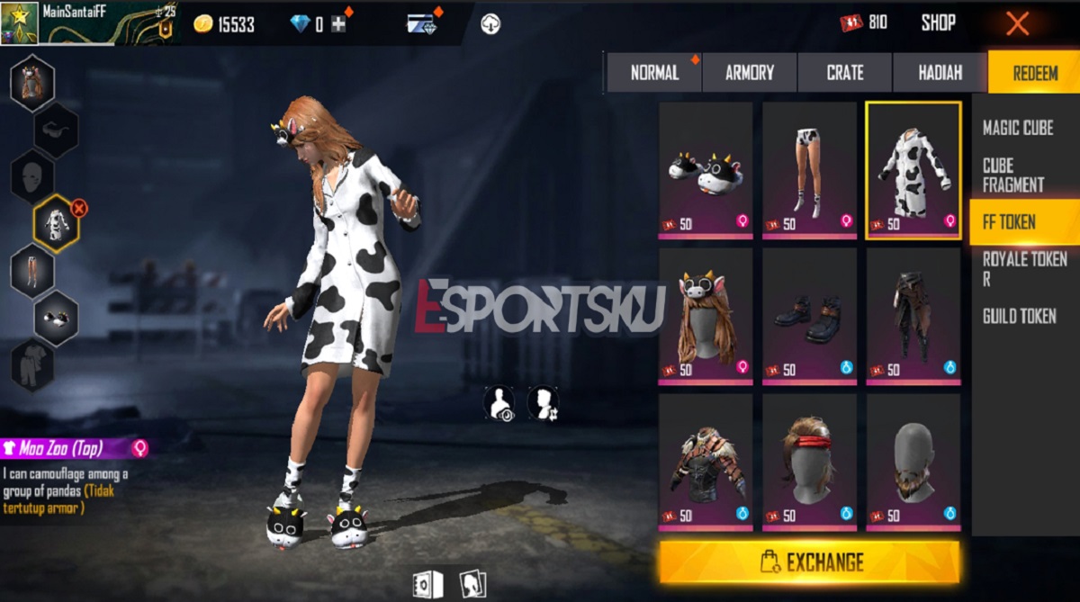 Cara Dapatkan Bundle Moo Zoo Free Fire (FF)