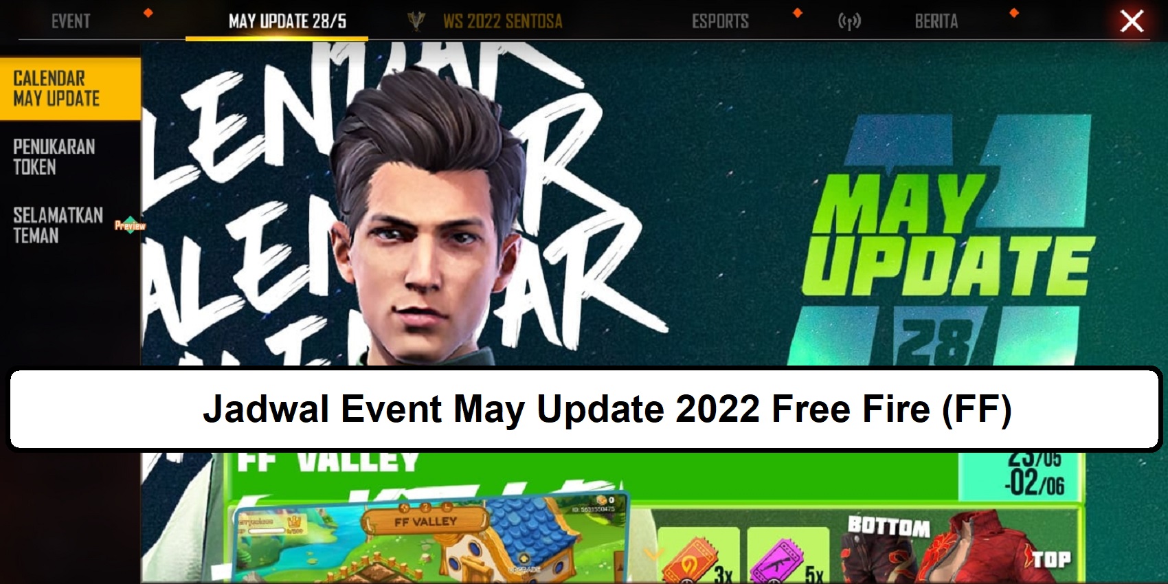 Jadwal Event May Update 2022 Free Fire (FF)