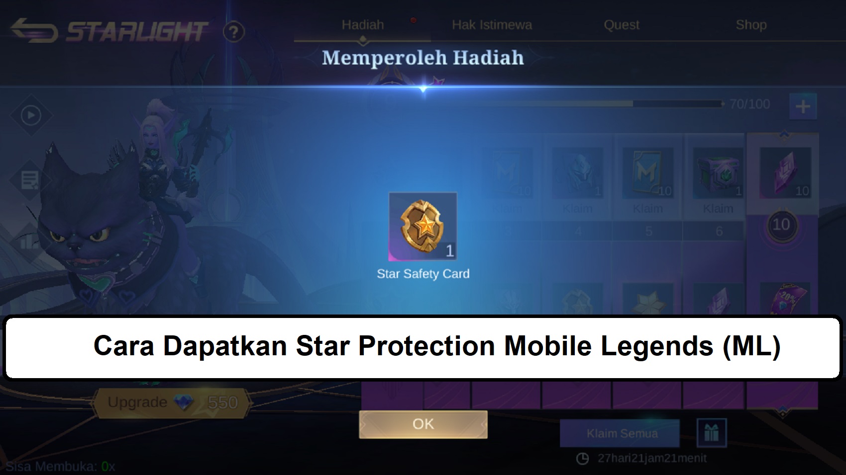 Cara Dapatkan Star Protection Mobile Legends (ML) – Esportsku