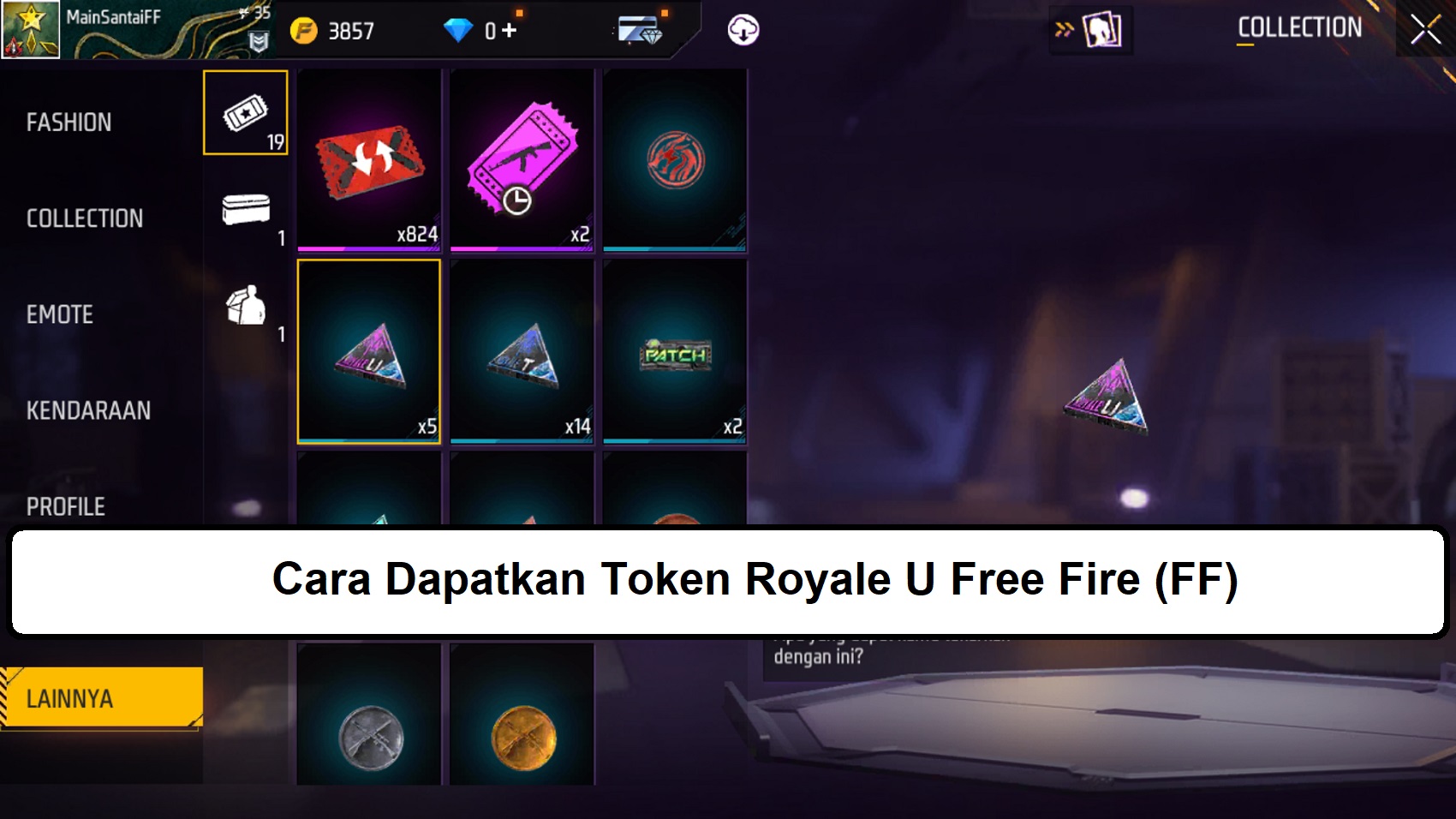 How to Get Token Royale U Free Fire (FF) – Esportsku