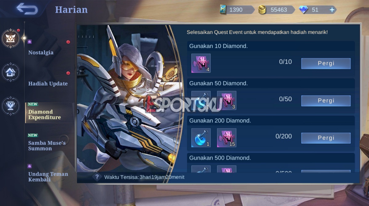 Total Expenditure Diamond Expenditure Mobile Legends (ML)