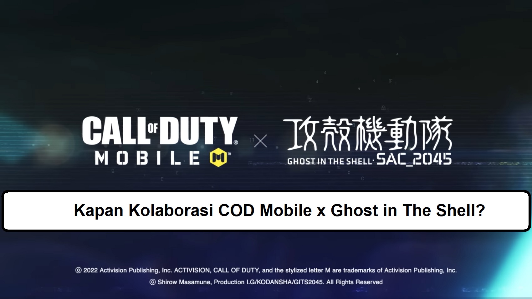 Kapan Kolaborasi COD Mobile x Ghost in The Shell?