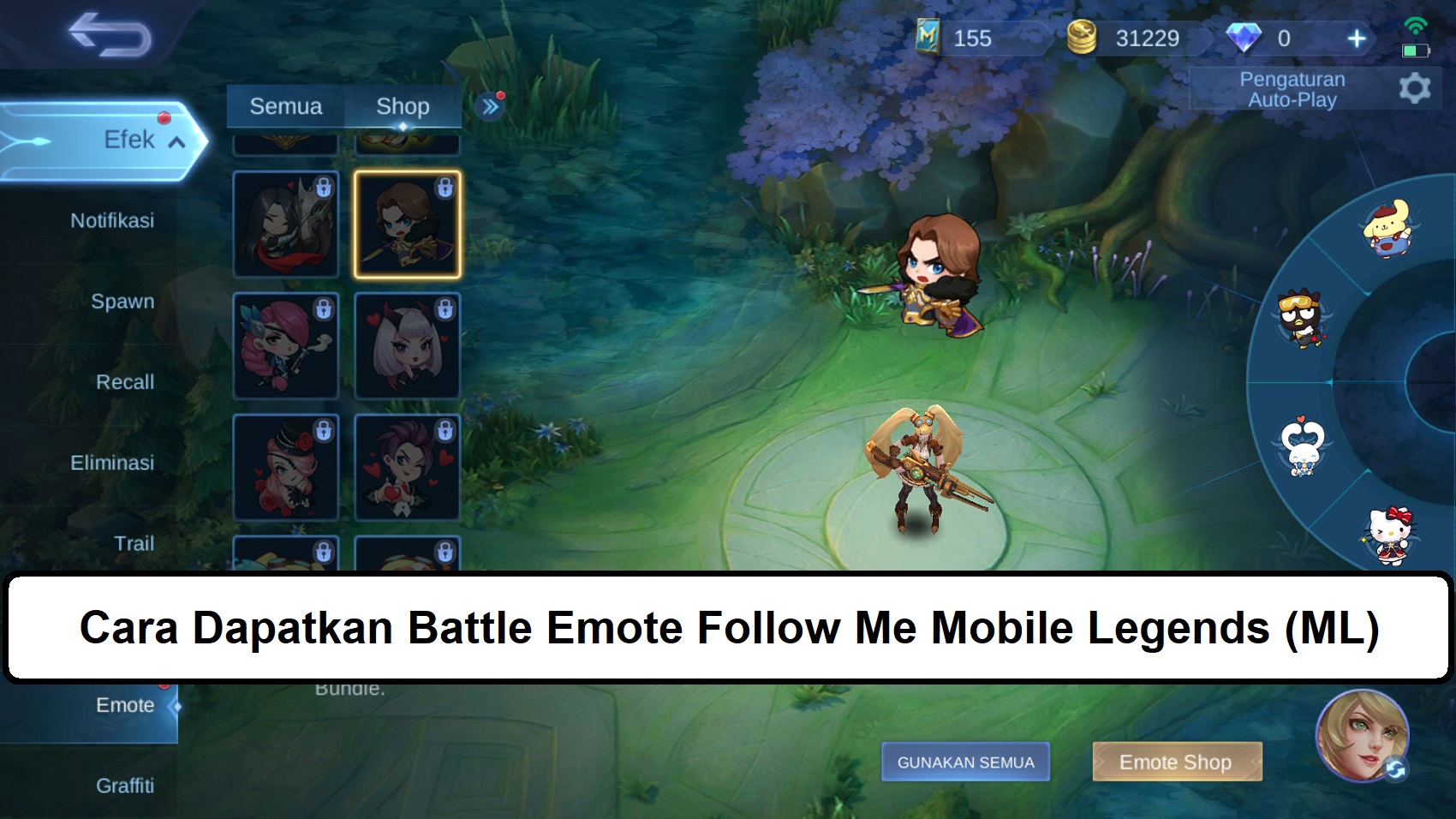 Cara Dapatkan Battle Emote Follow Me Mobile Legends (ML)