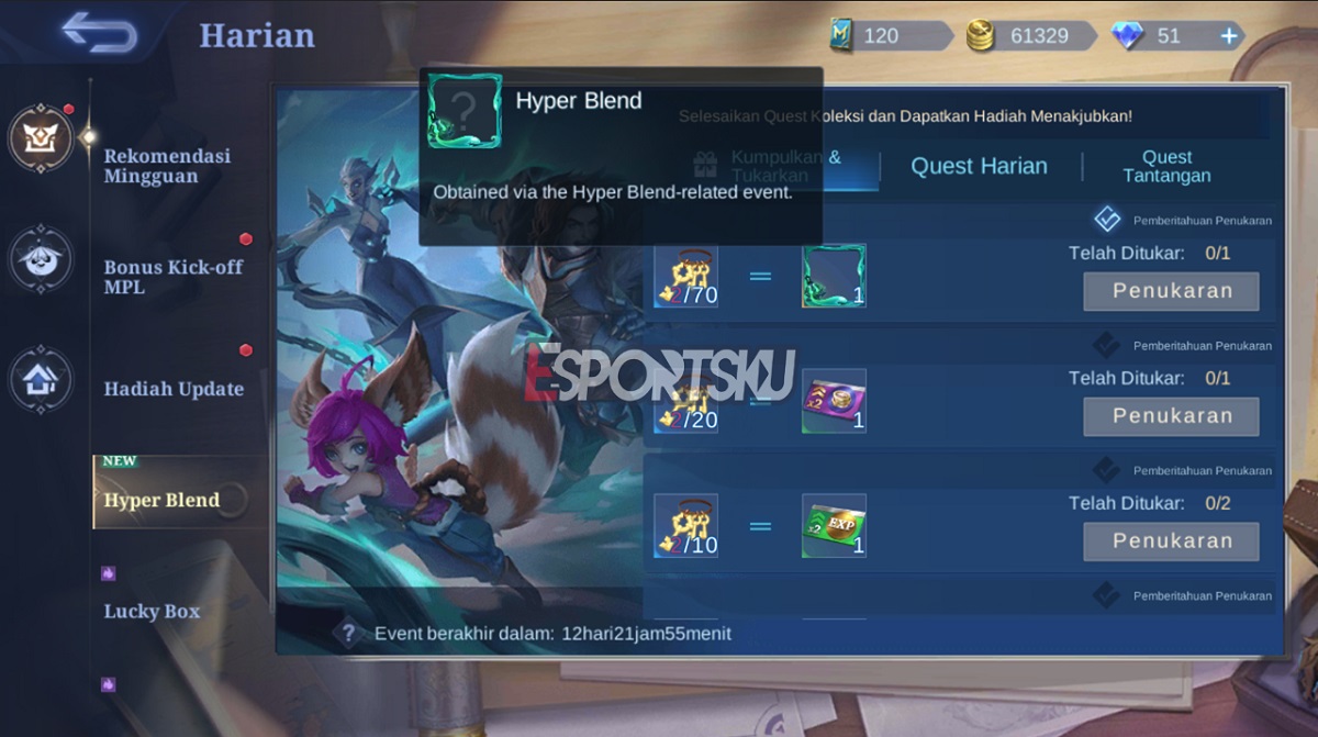 Cara Dapatkan Border Avatar Hyper Blend Mobile Legends (ML)