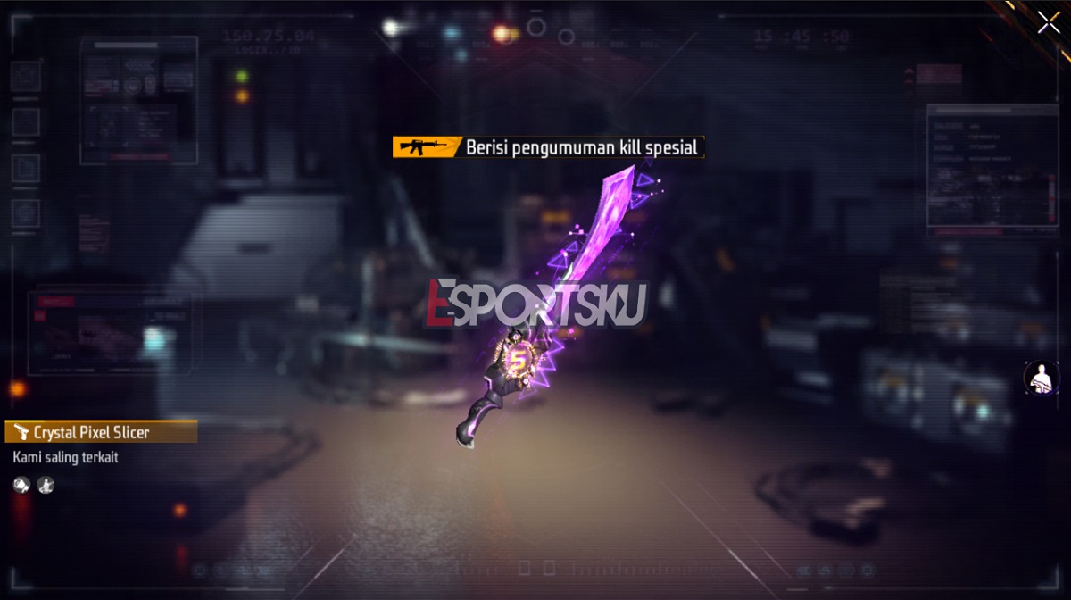Cara Dapatkan Skin Machete Crystal Pixel Slicer Free Fire (FF)