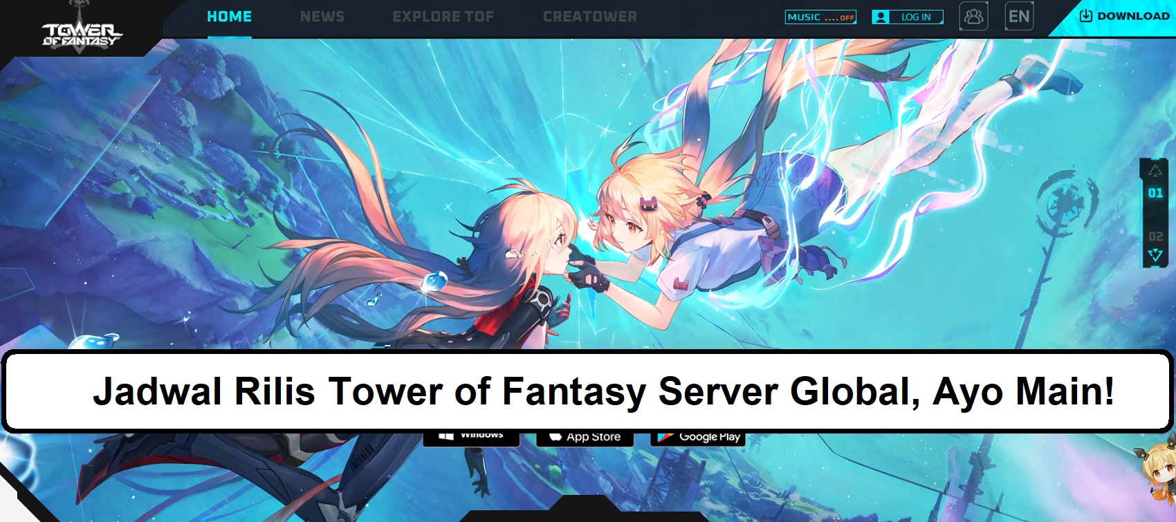 Jadwal Rilis Tower of Fantasy Server Global, Ayo Main!