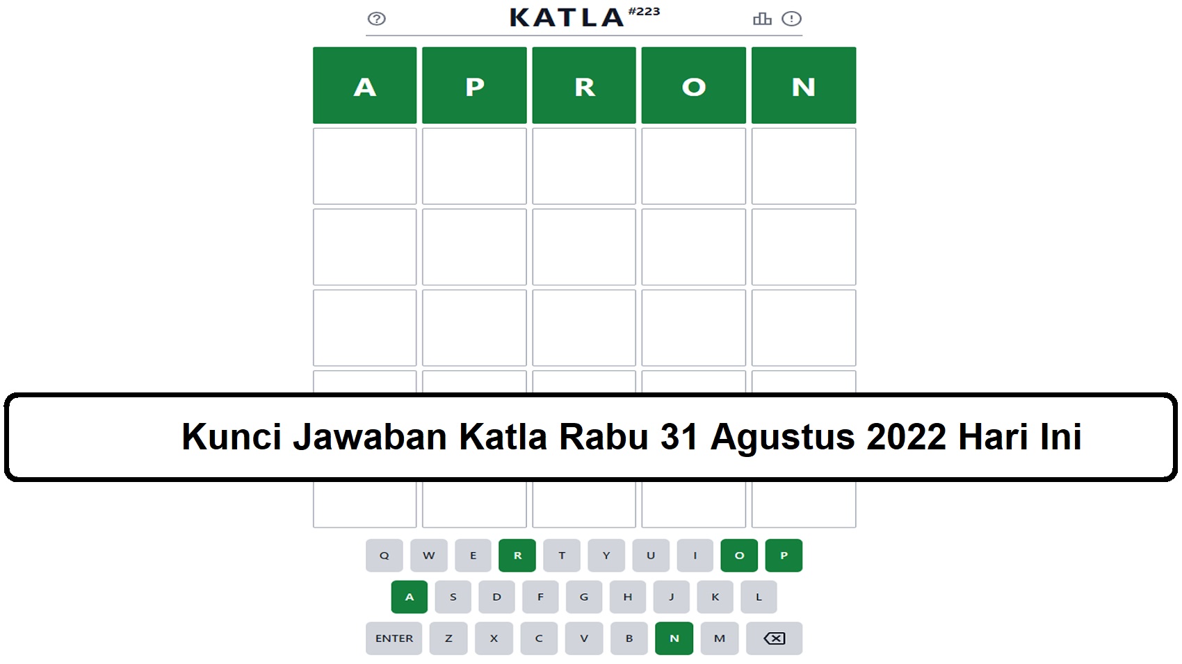 Kunci Jawaban Katla Rabu 31 Agustus 2022 Hari Ini