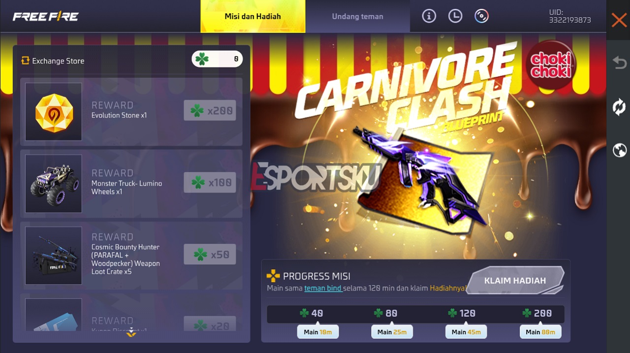 Cara Bermain Event Ajak Teman FFIM 2022 Fall Free Fire (FF)