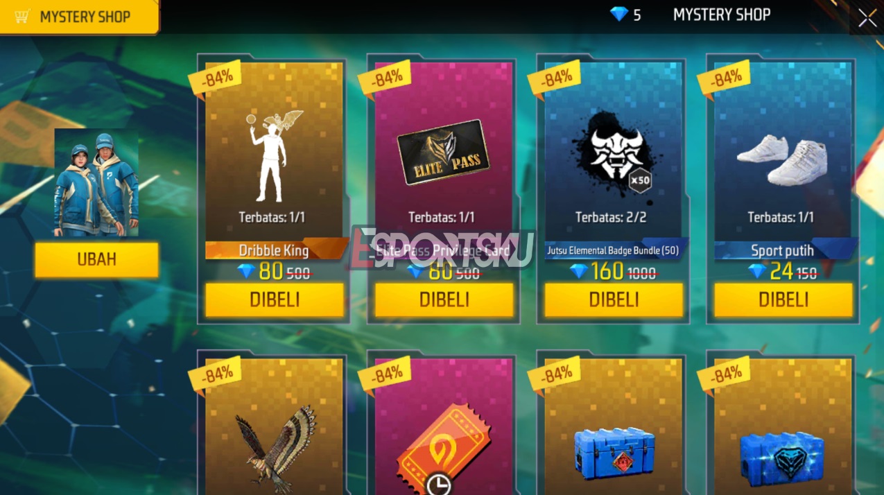 Cara Dapatkan Emote Dribble King Free Fire (FF)