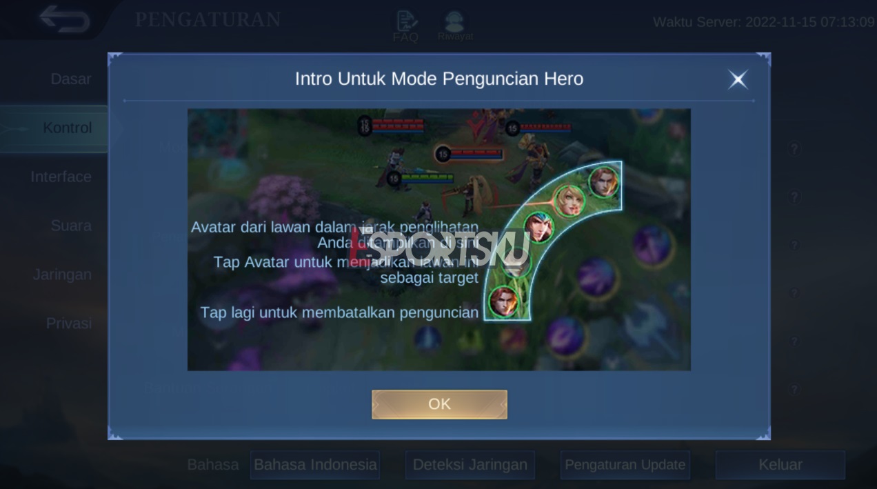 Fitur Mode Hero Lock Mobile Legends (ML)
