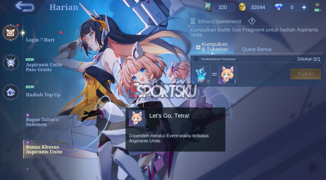 Cara Dapatkan Battle Emote Lets Go Tetra Mobile Legends (ML)