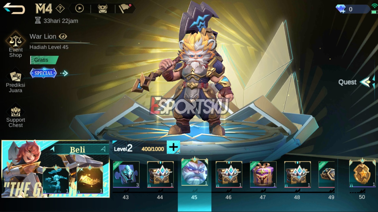 How to Get Aulus War Lion Mobile Legends Skin (ML)