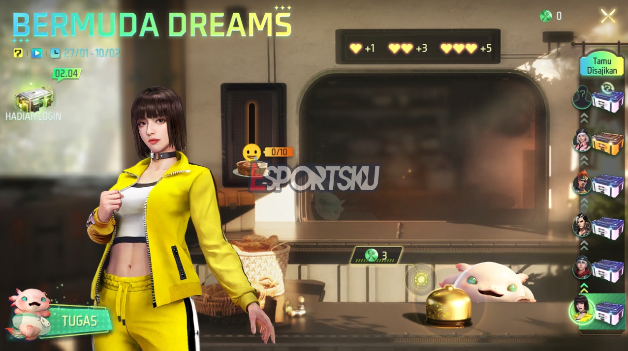 Cara Bermain Event Bermuda Dreams Free Fire (FF)
