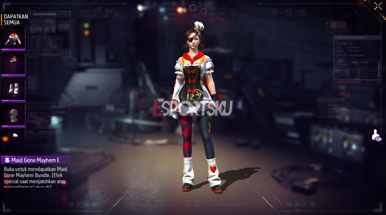 Cara Dapatkan Bundle Maid Gone Mayhem Free Fire (FF)