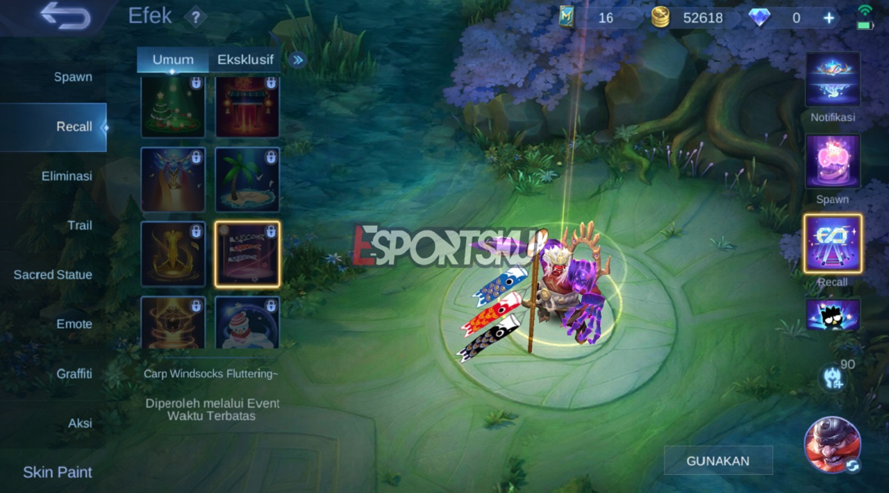 How to Get Recall Carp Windsocks Mobile Legends (ML)