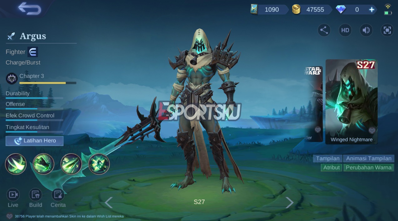 How to Get Skin Argus Winged Nightmare Mobile Legends (ML)