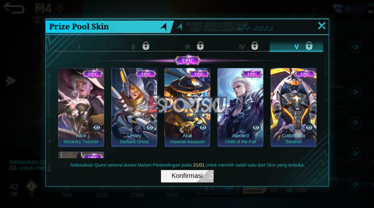 How to Get M4 Pass Skin Epic Mobile Legends (ML)