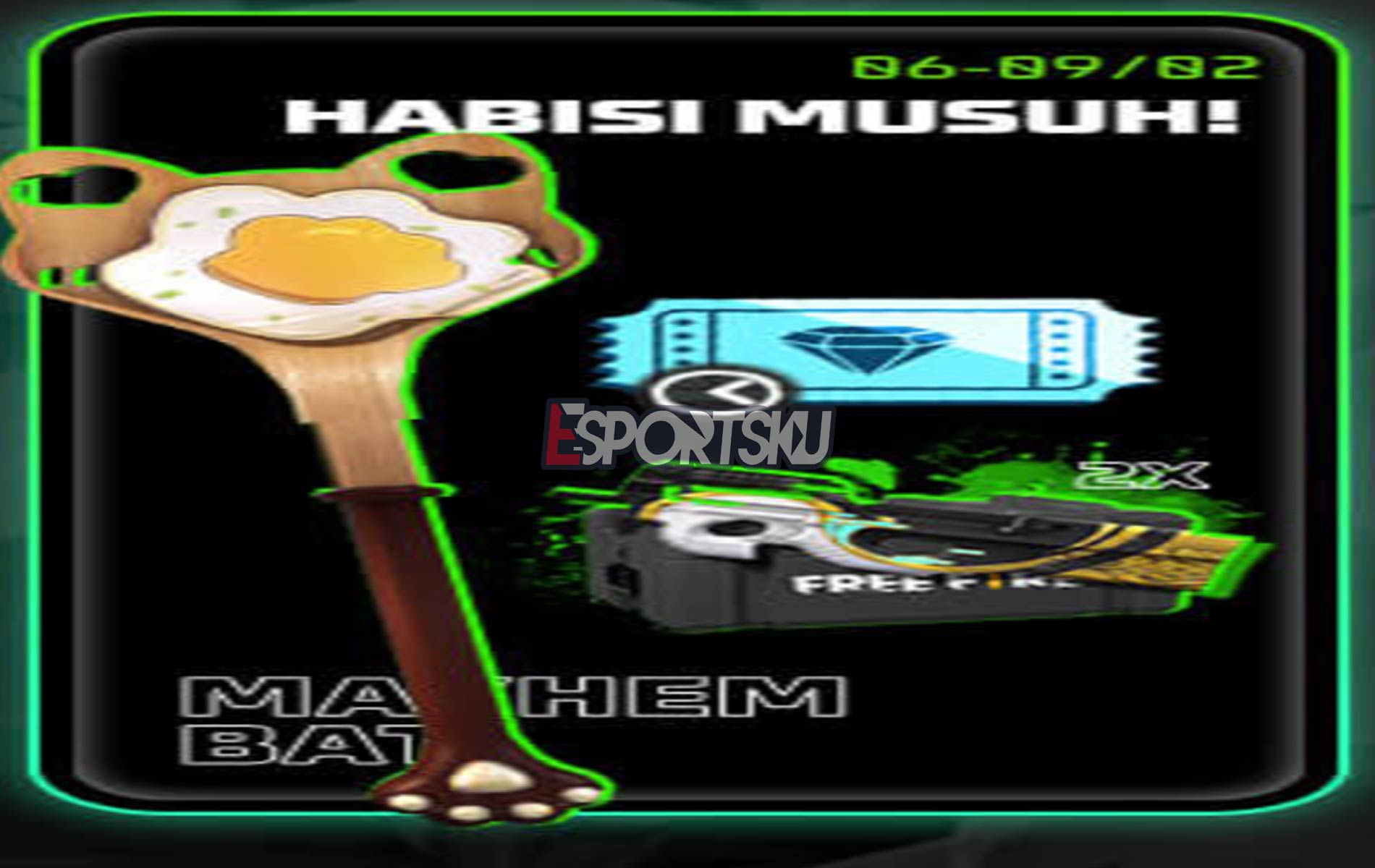 Cara Dapatkan Skin Mayhem Bat Free Fire (FF)