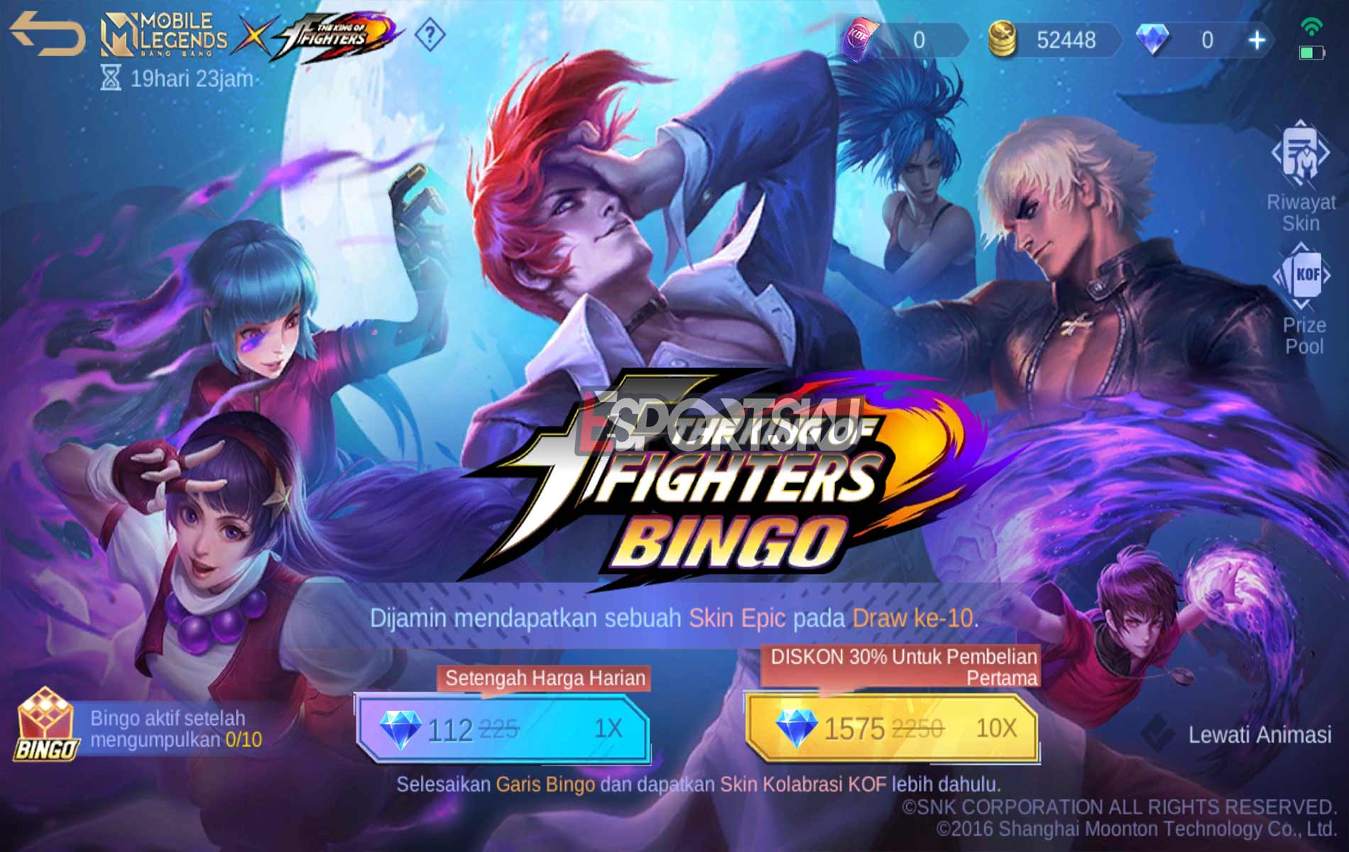 Pola KOF Bingo MLBB