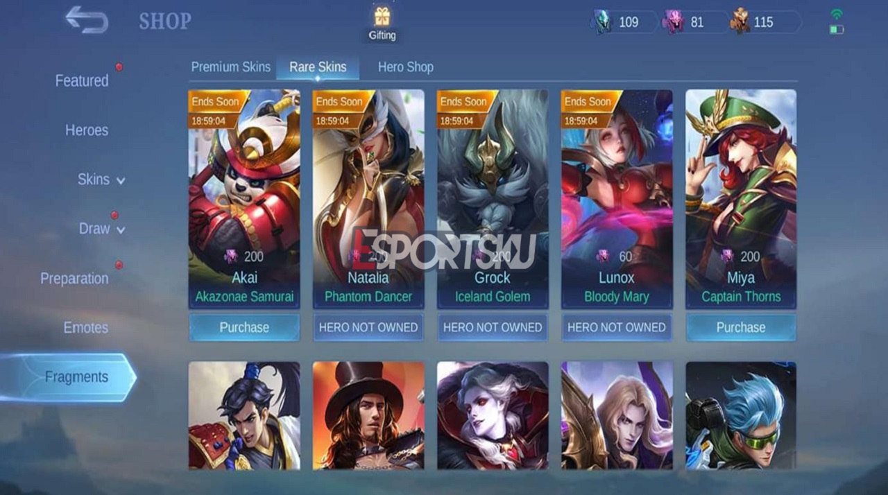 Update Fragment Shop Februari 2023 Mobile Legends (ML)