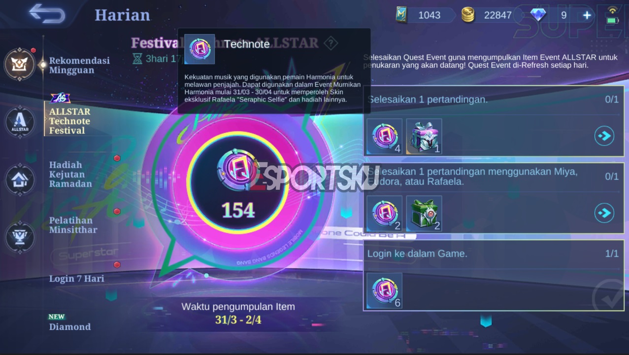 Cara Dapatkan Token Technote Mobile Legends (ML)
