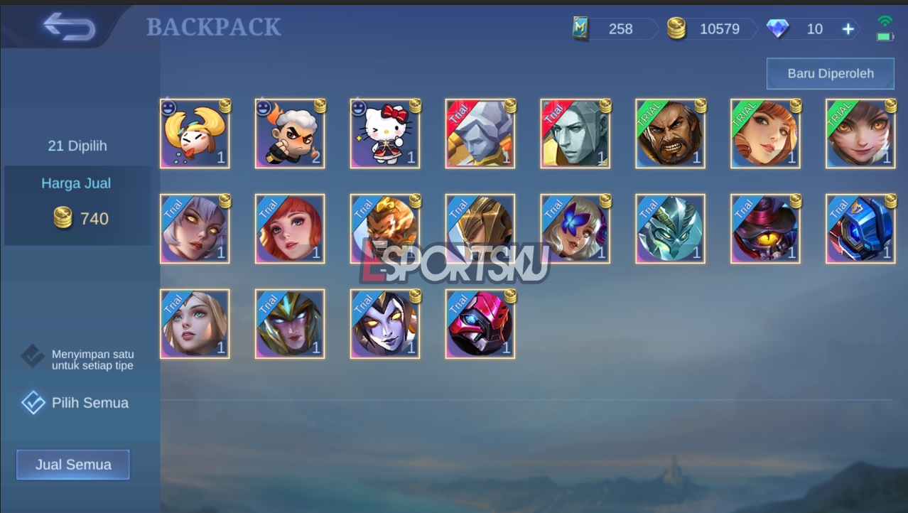 How to Remove Mobile Legends (ML) Backpack Items