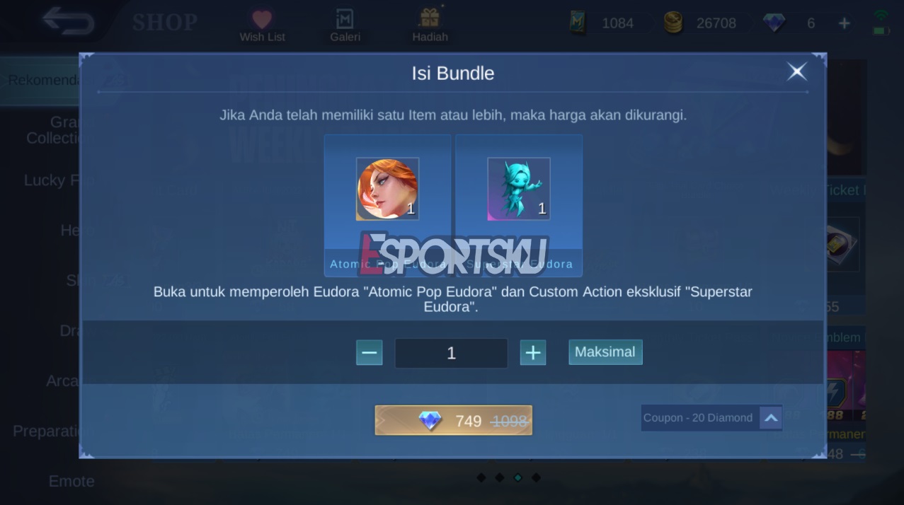 How to Get the Atomic Pop Mobile Legends (ML) Action Emote