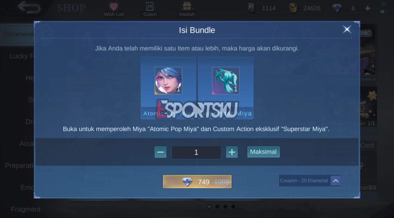 How to Get the Superstar Miya Mobile Legends (ML) Action Emote