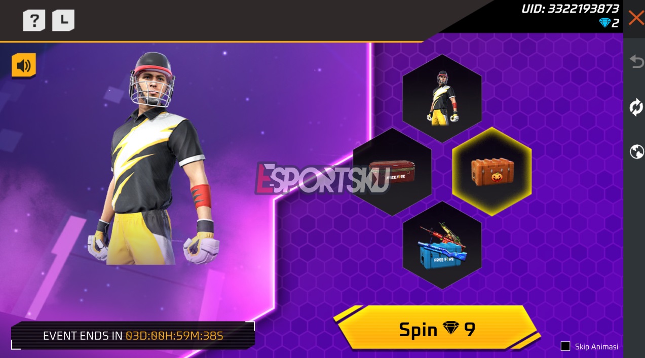 How to Get Bumblebee Cricketer Free Fire (FF) Bundle