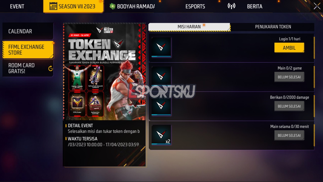 How to Get FFML Season 7 Free Fire (FF) Tokens