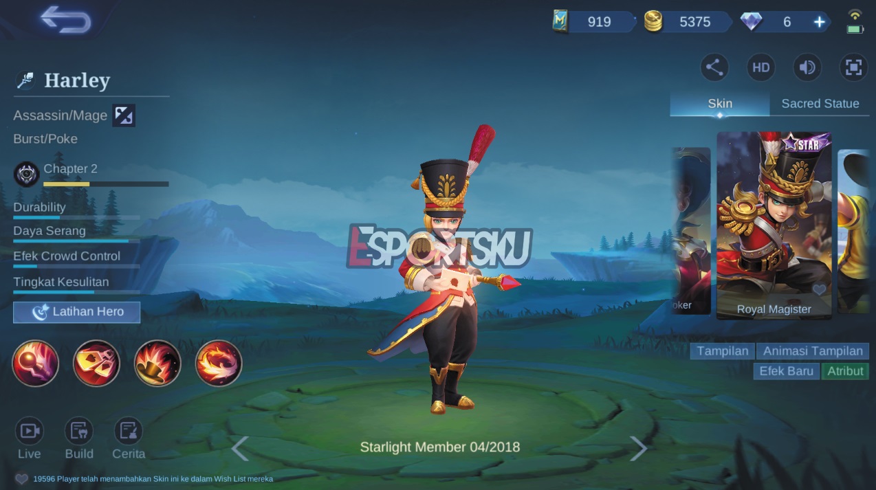 How to Get Skin Harley Royal Magister Mobile Legends (ML)