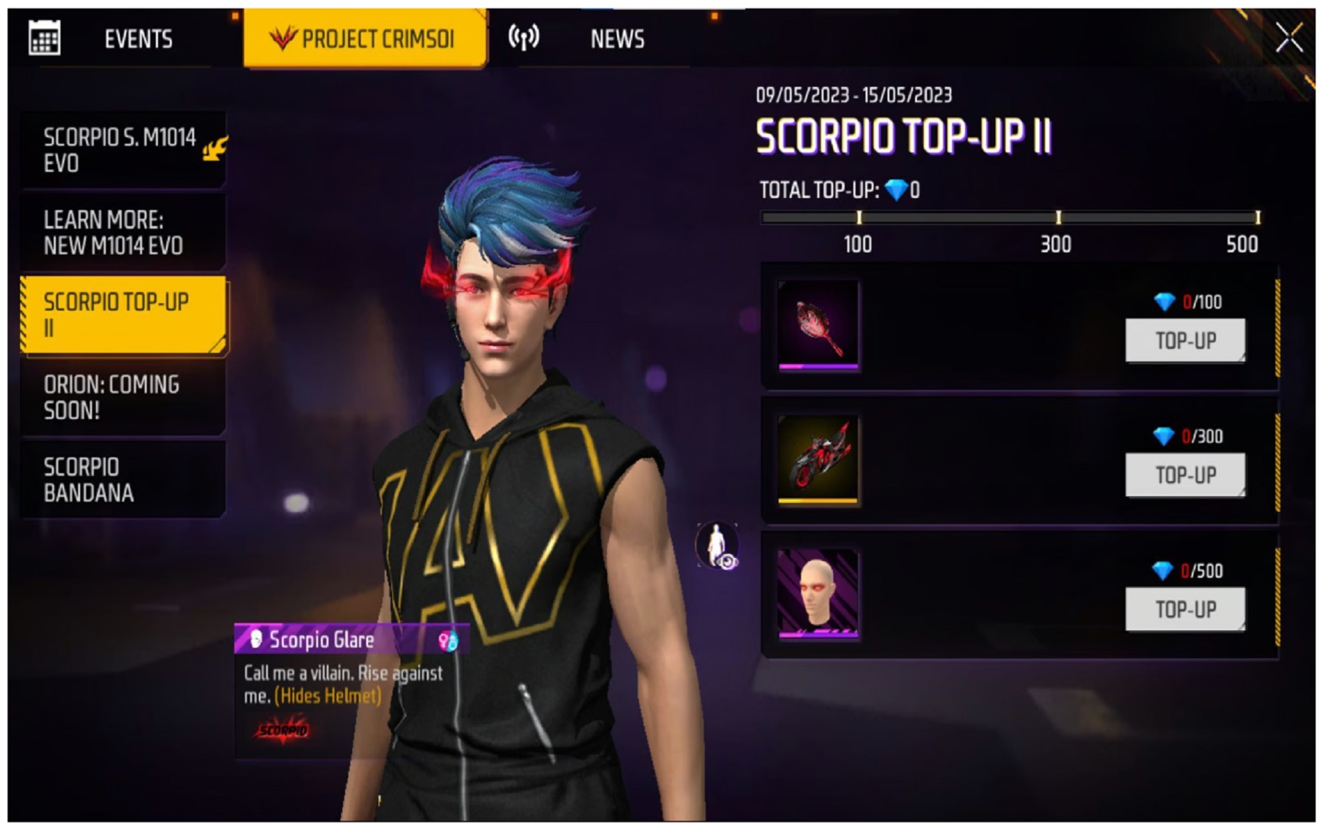 Facepaint Scar Bloody Free Fire (FF)