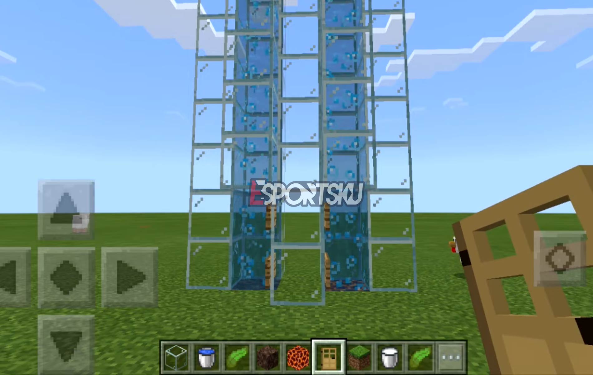 Cara Membuat Lift Air di Minecraft
