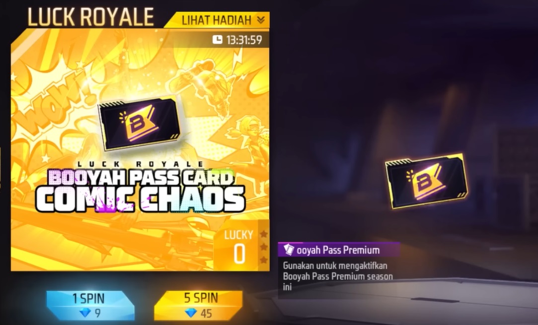 Booyah Pass Card Comic Chaos Event Free Fire (FF), Profit or Loss? - Esports