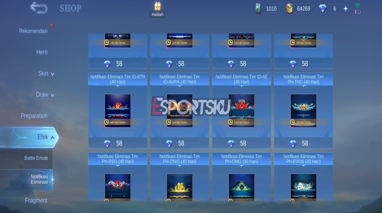 How to Get MPL Mobile Legends (ML) Notification Effects