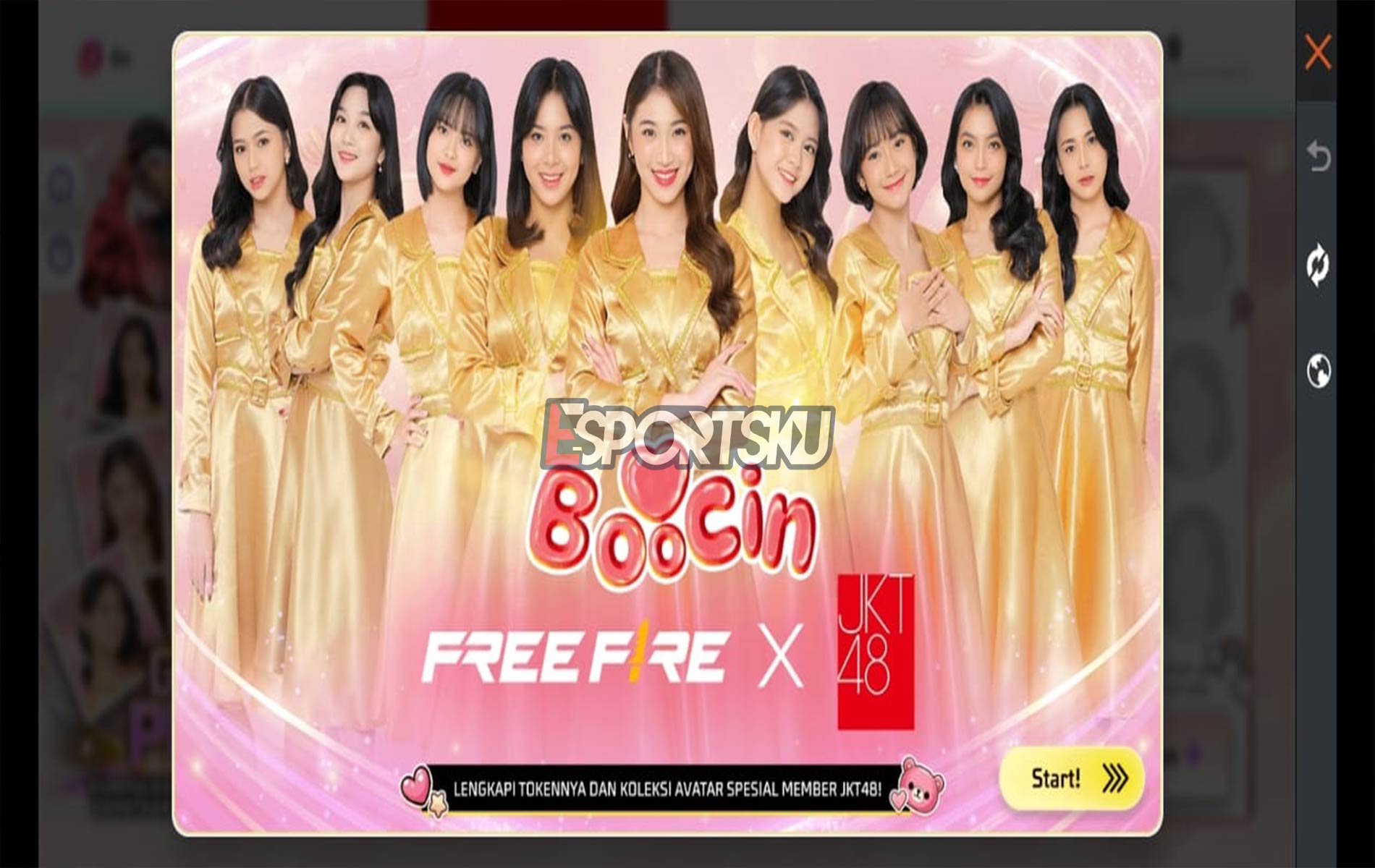 How to Play the Boocin JKT48 Free Fire (FF) Web Event