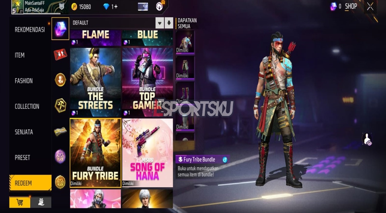 Bundle Fury Tribe Free Fire (FF)