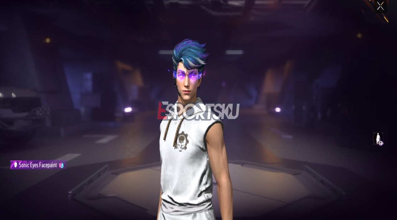 Facepaint Electric Purple Eyes Free Fire (FF)