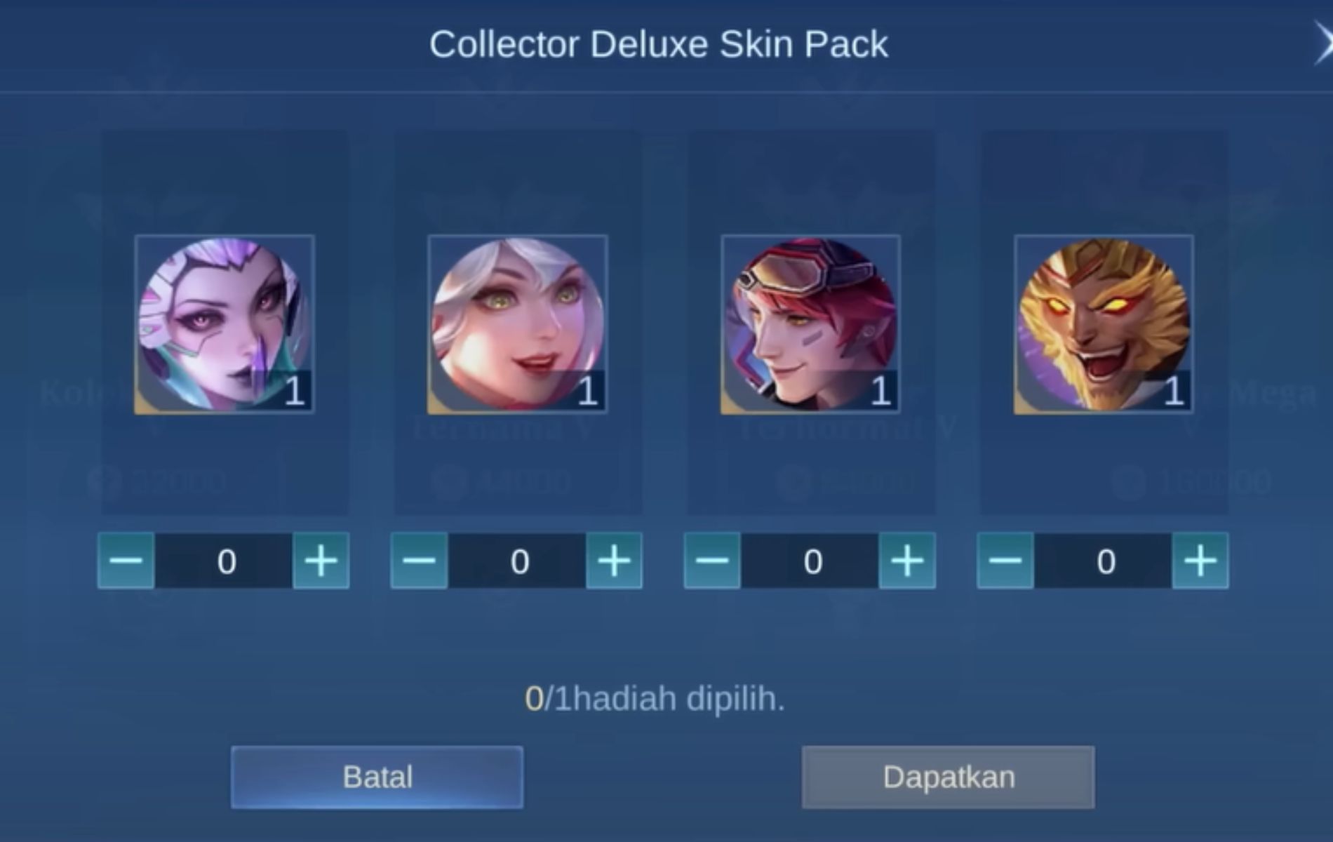 Collector Deluxe Skin Pack Mobile Legends