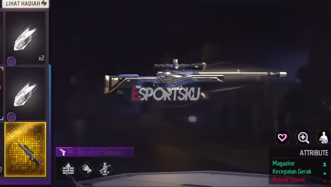 Skin AWM Breath of Silence Free Fire (FF)