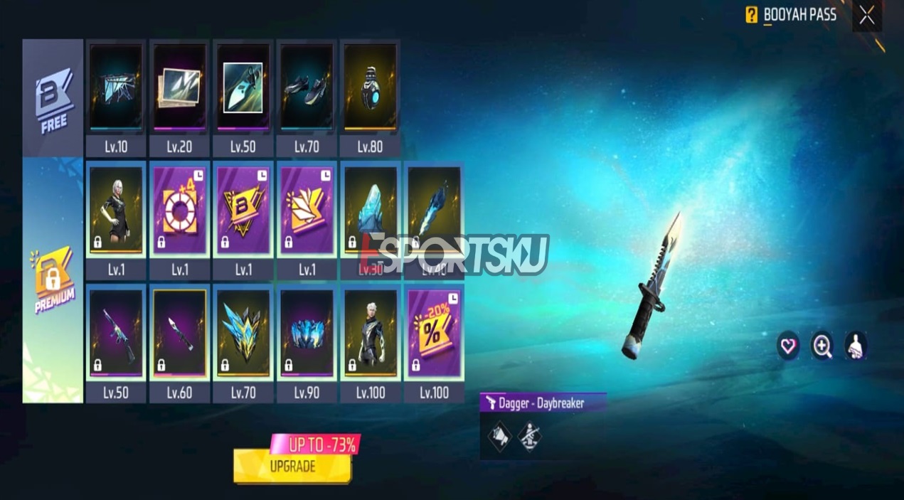 Skin Dagger Daybreaker Free Fire (FF)